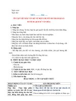 Giáo án dạy thêm ngữ văn 8 kết nối tri thức bài tập làm văn kể lại một chuyến đi tham quan di tích lịch sử