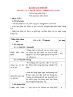 Kế hoạch bài dạy, giáo án công nghệ lớp 7 sách chân trời sáng tạo