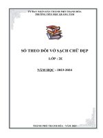 Sổ td  xếp loại vscđ lớp 2e