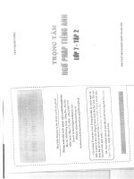 Trong tâm ngữ pháp tiếng anh 7 tập 2