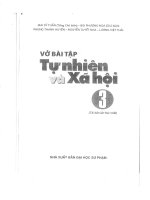 Vở bài tập tự nhiên và xã hội lớp 3 cánh diều