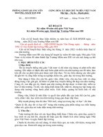 Kế hoạch tổ chức kỷ niệm 20 11 và 40 năm tlt