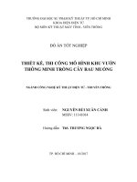 Datn vườn rau thông minh arduino mega