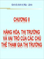 slide Kinh tế Chính Trị chương 2: Hàng hóa