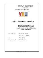 (Tiểu luận) đề tài thiết kế và xây dựng ứng dụng đặt đồ uống trực tuyến trên nền tảng android