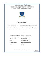 Đồ án môn học đề tài thiết kế và xây dựng hệ thống website sàn thương mại thực phẩm chức năng