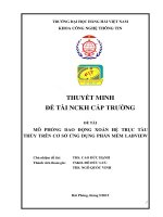 Đề tài nghiên cứu khoa học cấp trường mô phỏng dao động xoắn hệ trục tàu thủy trên cơ sở ứng dụng phần mềm labview