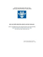 (Tiểu luận) đề tài  tìm hiểu đồ án quy hoạch chung xây dựng đô thị thị trấn đông thành, huyện đức huệ ( huyện đức huệ, tỉnh long an)