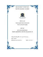 (Tiểu luận) đề tài kỹ năng đàm phán trong hợp đồng thương mại quốc tế