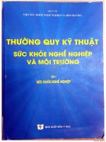 Thường quy kỹ thuật sức khỏe nghề nghiệp và môi trường tập 1  sức khỏe nghề nghiệp