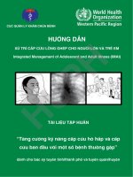 hướng dẫn xử trí cấp cứu lồng ghép cho người lớn và trẻ em