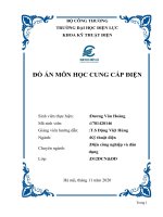 Đồ án môn học cung cấp điện  thiết kế hệ thống cung cấp điện cho phân xưởng sản xuất công nghiệp