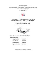 Khóa luận tốt nghiệp  con lắc ngược đôi