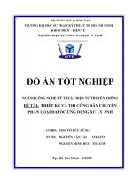 Đồ án tốt nghiệp  thiết kế và thi công dây chuyền phân loại đai ốc ứng dụng xử lý ảnh