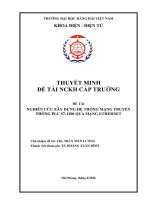 Đề tài nghiên cứu khoa học cấp trường nghiên cứu xây dựng hệ thống truyền thông plc s7 1200 qua mạng ethernet