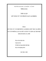 Kỹ Năng Tư Vấn Hợp Đồng Lao Động Giúp Việc Gia Đình.docx