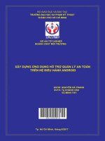 (Đồ án hcmute) xây dựng ứng dụng hỗ trợ quản lý an toàn trên hệ điều hành android