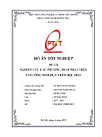 Nghiên cứu các phương pháp phát hiện tấn công web dựa trên học máy