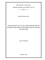 Chẩn đoán kết cấu cầu dựa trên chuỗi dữ liệu đo dao động theo thời gian kết hợp sử dụng mạng học sâu tích chập