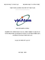 Tóm tắt luận án:  Nghiên cứu tính toán vật lý nơtron, thủy nhiệt và quản lý vùng hoạt để vận hành an toàn và sử dụng hiệu quả lò phản ứng hạt nhân Đà Lạt