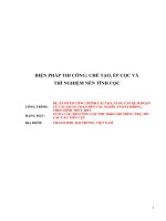 Biện pháp thi công chế tạo, ép cọc D600 cho móng trụ, mô cầu, thuyết minh và bản vẽ