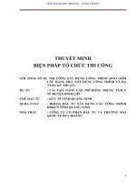 Thuyết minh biện pháp thi công cải tạo nâng cấp mở rộng trung tâm y tế Huyện Bình Liêu