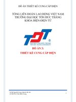 Đồ án tốt nghiệp thiết kế cung cấp điện tòa nhà sinh viên đại học TDT