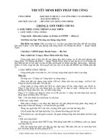 Biện pháp thi công khu nhà ở chung cư 12 tầng, thuyết minh và bản vẽ