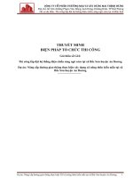 Biện pháp thi công thi công lắp đặt hệ thống điện chiếu sáng nông thôn