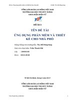 Ứng dụng phần mềm vào thiết kế nhà phố sinh viên TDT