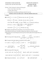 Noi dung on tap hoc ki 1 toan 11 nam 2023 2024 truong thpt tran phu ha noi