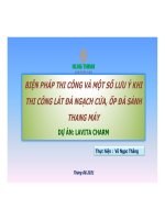 Biện pháp thi công lát đá ngạch cửa, ốp đá sảnh thang máy