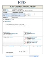 Biện pháp trám vá lỗ ty cho cột, vách, móng Method statement submission