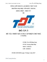 Đồ án cung cấp điện cho nhà 3 tầng sinh viên TĐT