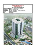 Tính gió và động đất công trình 24 tầng, file excel và bản vẽ ĐATN