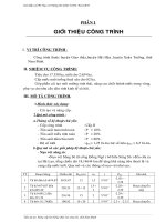 Biện pháp thi công nâng cấp hệ thống thủy lợi sông sò Nam Định, thuyết minh và bản vẽ