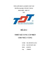 Cung cấp điện cho nhà 3 tầng sinh viên UTDT