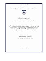 TIỂU LUẬN PHƯƠNG PHÁP NGHIEN CỨU KHOA HỌC