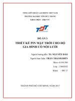 THIẾT KẾ PIN MẶT TRỜI CHO HỘ GIA ĐÌNH CÓ NỐI LƯỚI SINH VIÊN UTDT