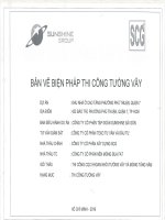 Bản vẽ biện pháp thi công tường vây khu nhà ở cao tầng Q7 HCM