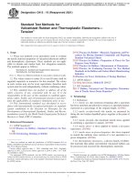 ASTM D 412 - 21 Standard Test Methods for Vulcanized Rubber and Thermoplastic Elastomers—Tension