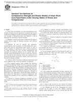 ASTM D 7012 - 23 Standard Test Methods for Compressive Strength and Elastic Moduli of Intact Rock Core Specimens under Varying States of Stress and Temperatures