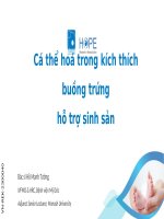 Cá thể hoá trong kích thích buồng trứnghỗ trợ sinh sản