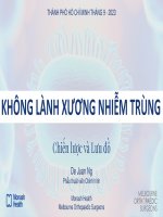 Không lành xương nhiễm trùng
