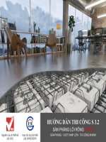 Hướng dẫn thi công sàn phẳng lõi rỗng SVRO