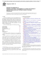 ASTM D5329 - 20  Standard Test Methods for Sealants and Fillers, HotApplied, for Joints and Cracks in Asphaltic and Portland Cement Concrete Pavements
