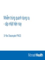 Nhiễm trùng quanh dụng cụ   cập nhật hiện nay