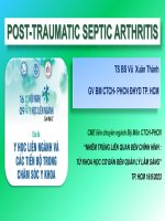 Nhiễm trùng liên quan đến chỉnh hình  từ khoa học cơ bản đến quản lý lâm sàng