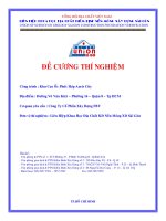 Đề cương giám sát thí nghiệm vật liệu Khu cao ốc phức hợp Auris City