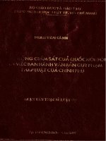 Hoạt động giám sát của quốc hội đối với việc ban hành văn bản quy phạm pháp luật của chính chủ